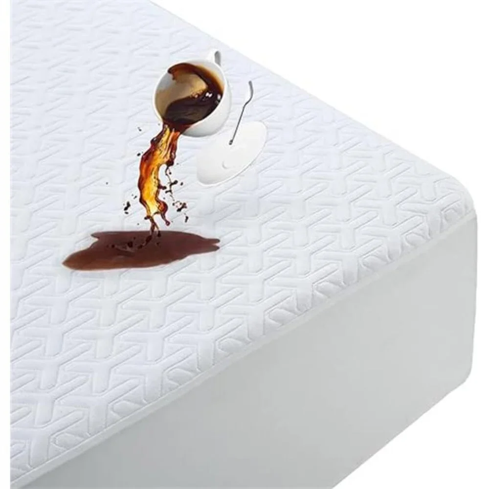 Premium 100% Waterproof Mattress Protector,4D Air Cooling 300GSM Queen Size